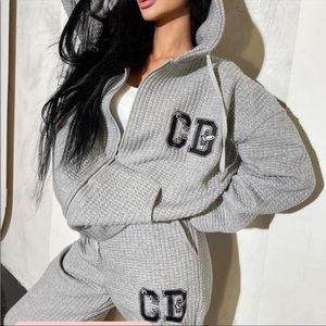 CD gray jogger set